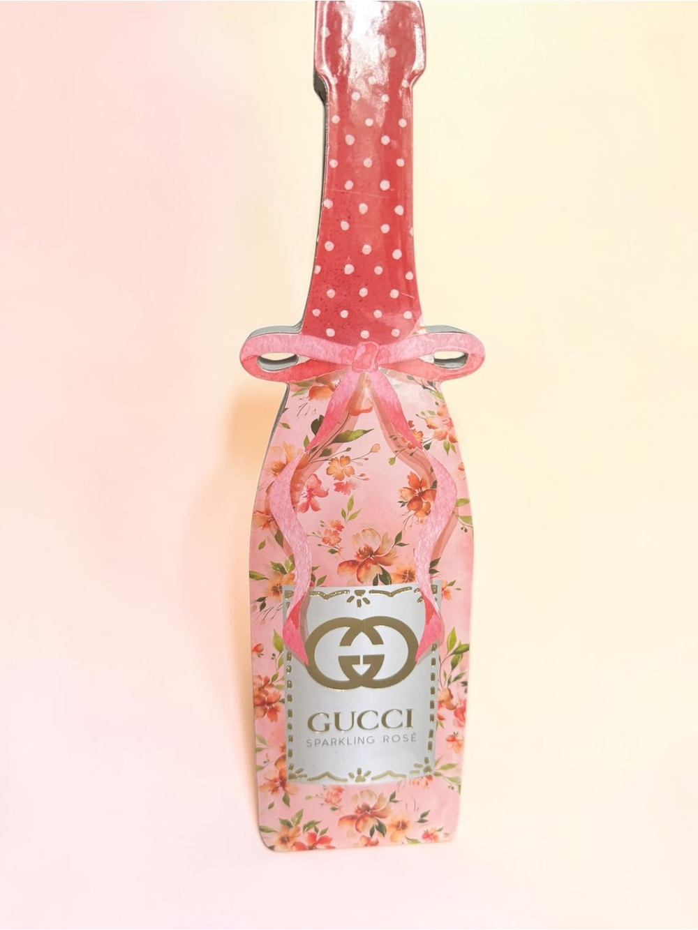 Fashion Inspired Floral Sparkling Rosé Decor